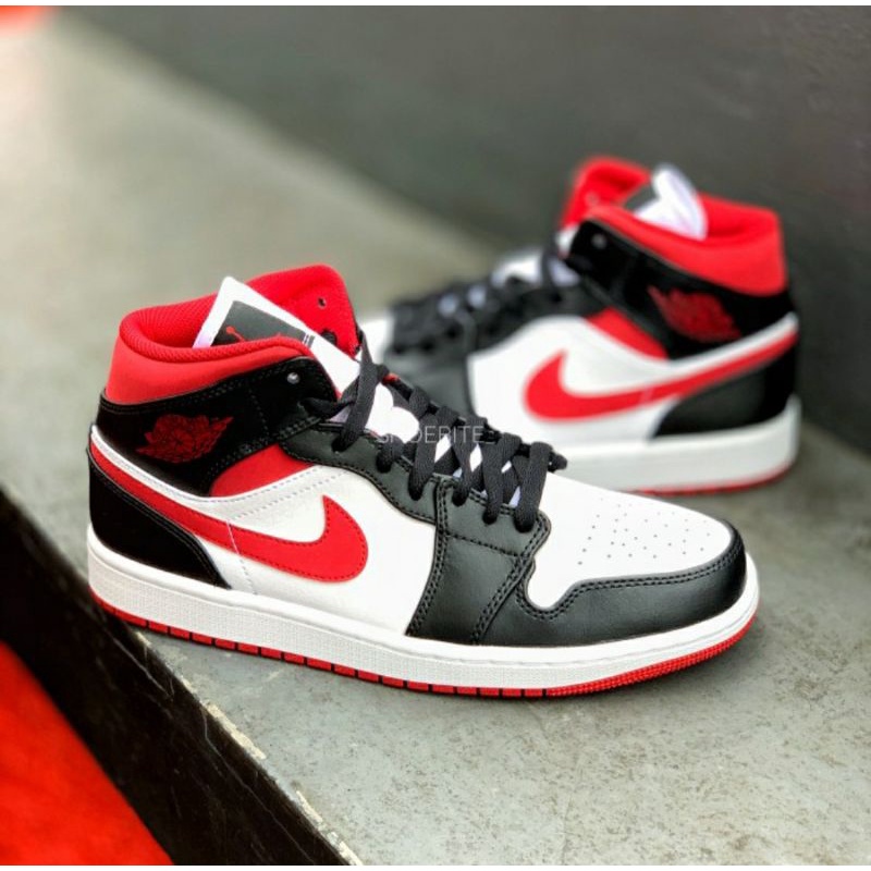 air jordan 1 mid gym metallic red