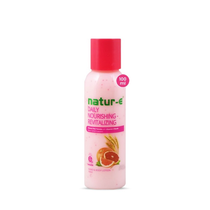 BODY LOTION PEMUTIH TUBUH NATUR E REVITALIZING LOTION PINK ORIGINAL BPOM 100ML