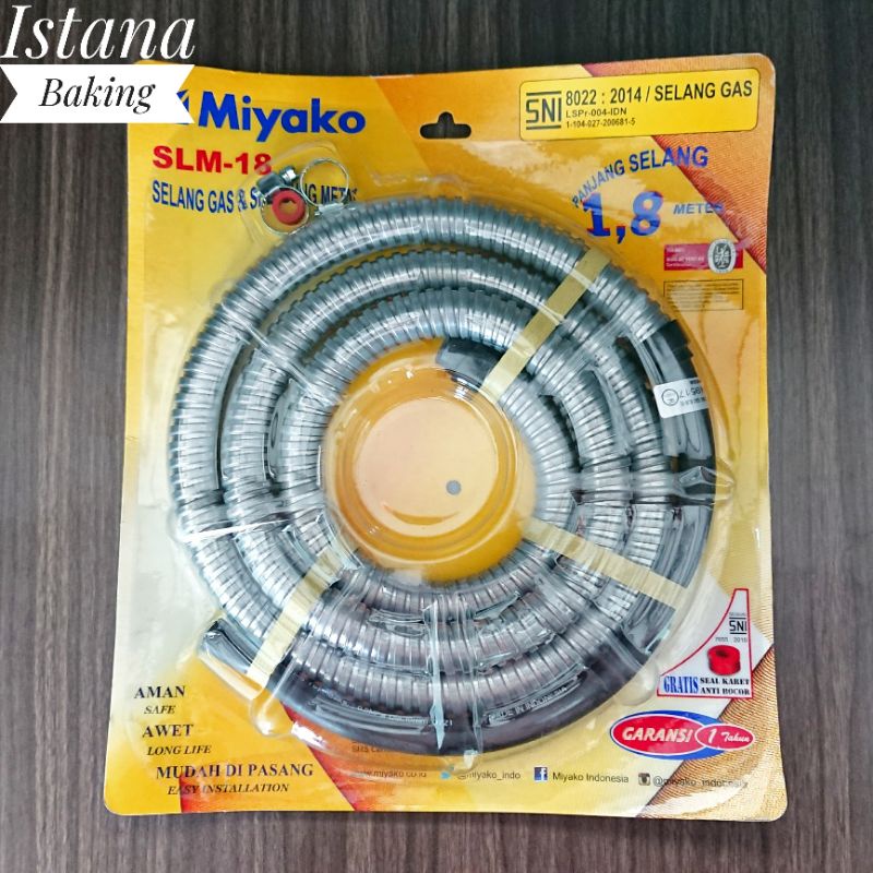 Istana Baking Miyako Selang Regulator Gas Selang Kompor Gas SLM 18