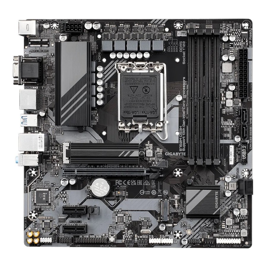 Gigabyte B760M DS3H (LGA1700, B760, DDR5, USB3.2, SATA3)