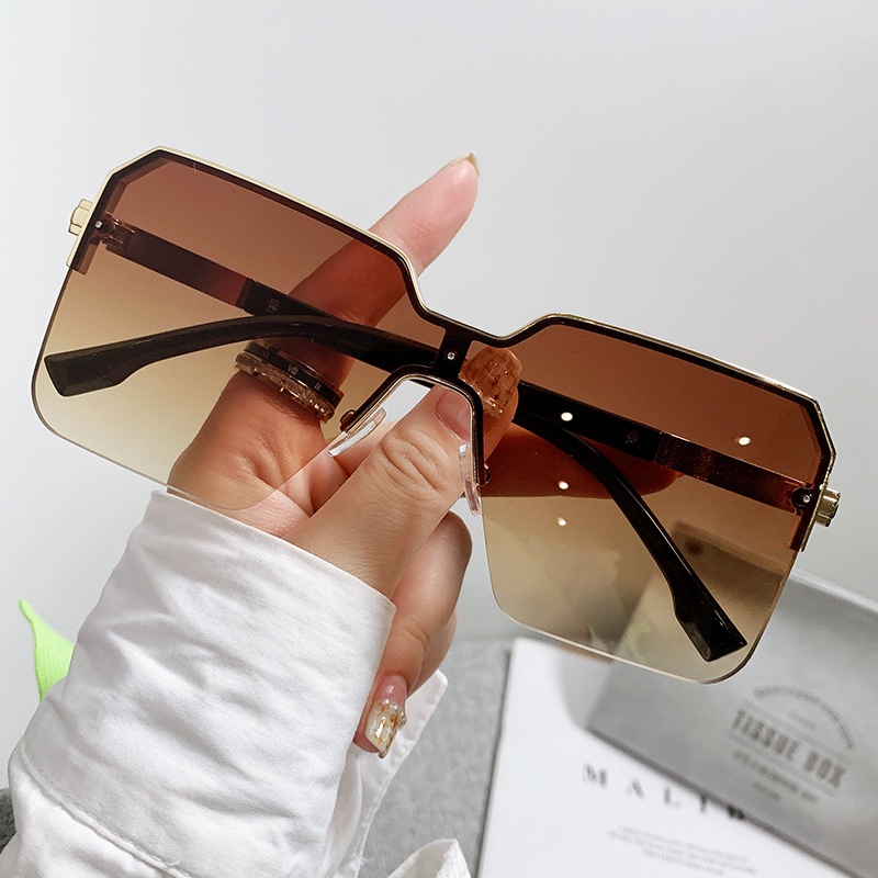Kacamata Hitam Fashion Square Shades Untuk Wanita/Pria Eyewear