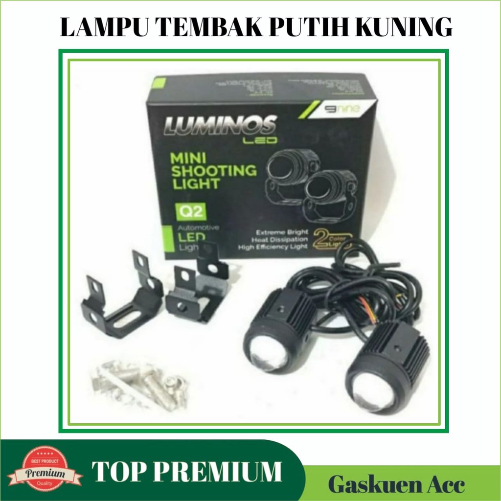 Lampu Tembak Laser D2 LED Universal Motor Luminos Duromoto Bullaes