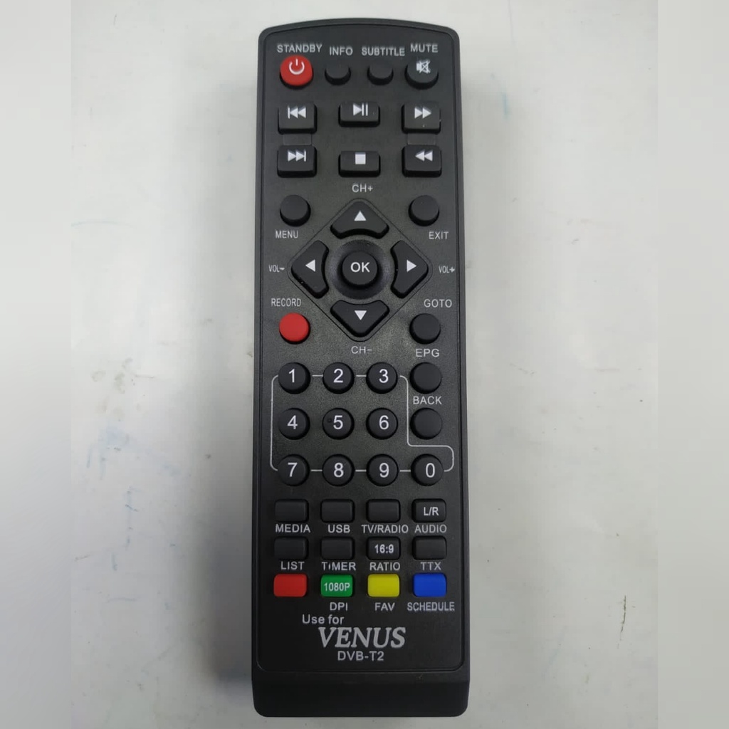 Remot SET TOP BOX venus / Freebox /Remote Multi Receiver STB DVB T2 vennus/xtreamer bien 1/ Tv digital