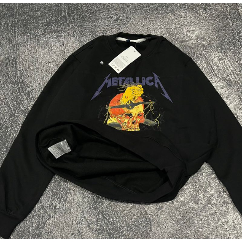 SWEATER CREWNECK OFFICIAL BAND METALLICA BY H&amp;M PREMIUM AUTHENTIC