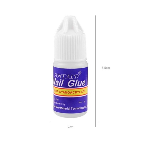 Lem Kuku 3g Nail Glue Lem Mutek Kuku Lem Accesories Kutek Gel Lem Kuku Palsu Cair Fake Nail Art Glue