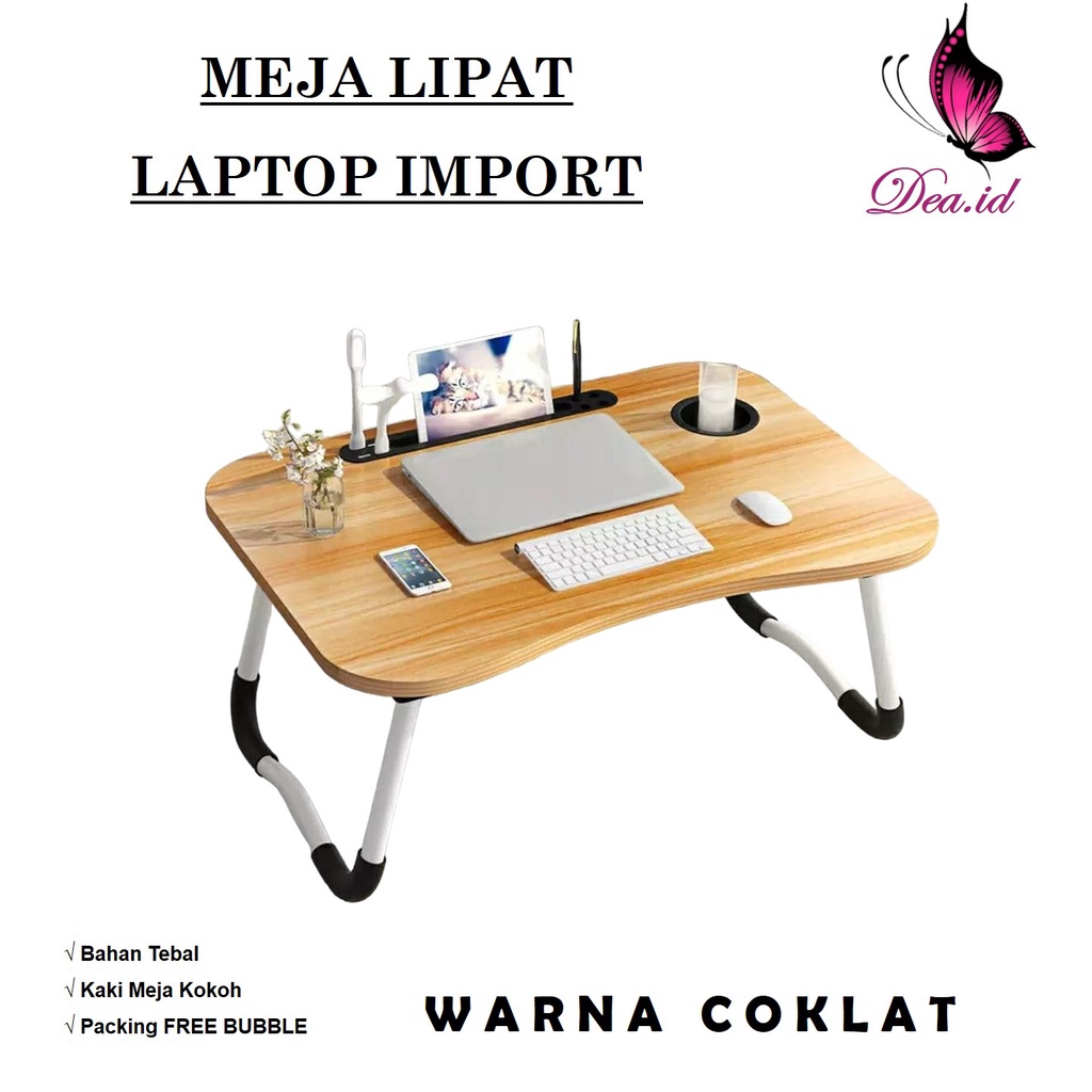 [DEASHOP] MEJA LAPTOP LIPAT PORTABLE TEBAL KOKOH AWET - MEJA BELAJAR ANAK DAN DEWASA BERKUALITAS - MEJA LIPAT IMPORT MULTIFUNGSI