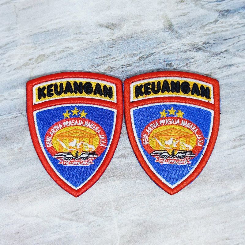 Atribut pdl polri / pdl bet keuangan polri bordir timbul