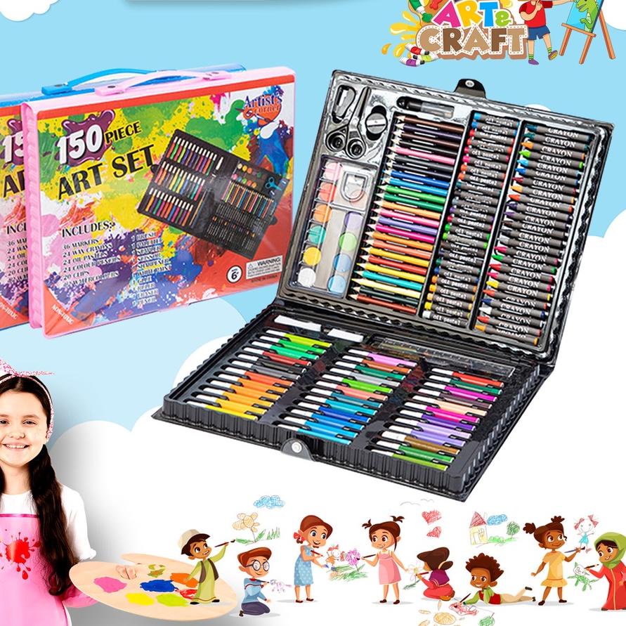 

✨Original✨ Hongzhuo Crayon Set Mewarnai Melukis Pensil Menggambar 150 Pcs / Alat Tulis Anak 