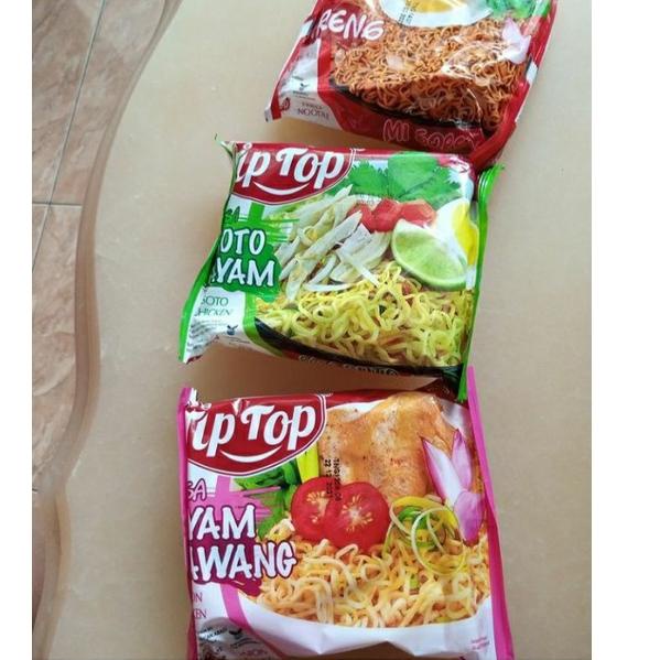 

⚡TOK SIAP 【COD MIE TIP TOP Mie Instant Tip top Goreng, Soto Ayam, ayam bawang, dan Kaldu Ayam 1 pcs 68gr 1 dus 40pcs