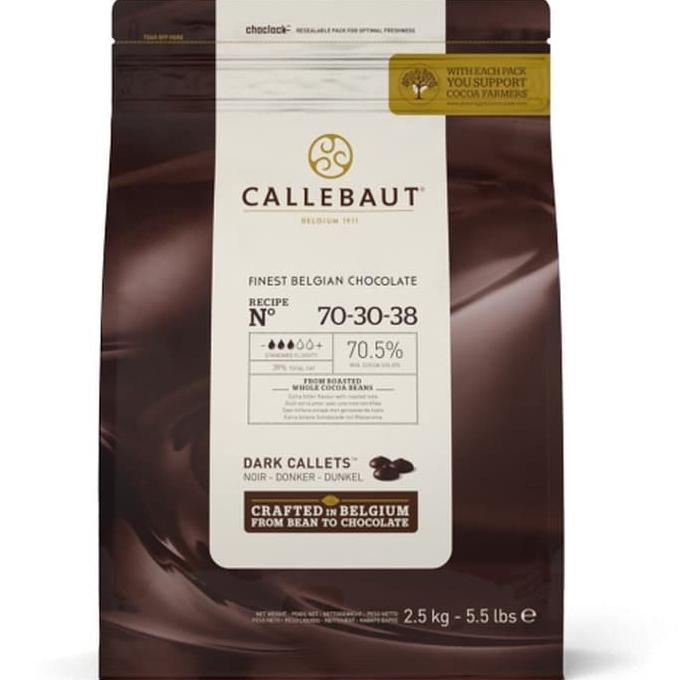 

callebaut dark chocolate couverture 70 % kemasan 100 gr