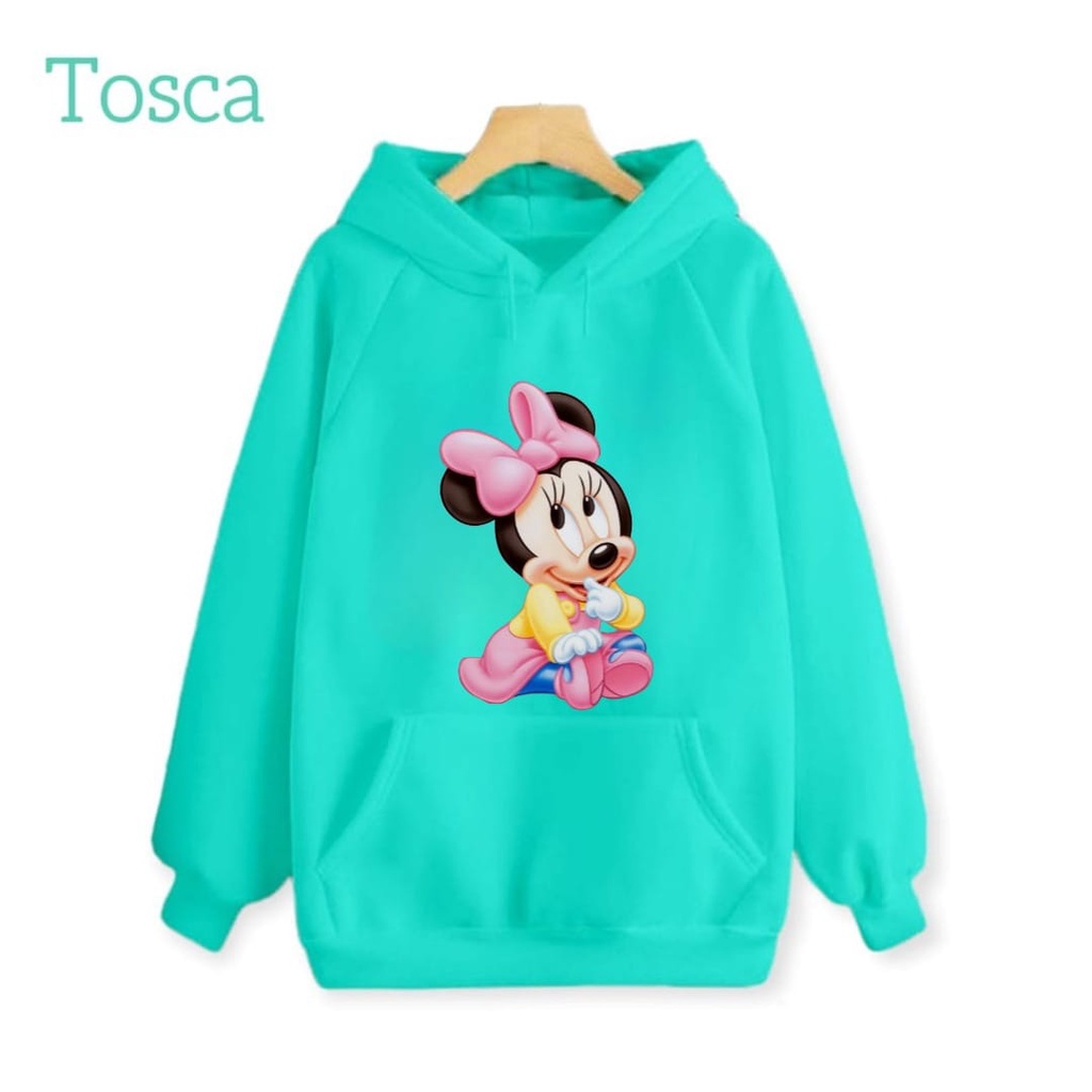 Hzl_outfit Sweater Hoodie Anak Perempuan Minie Baby