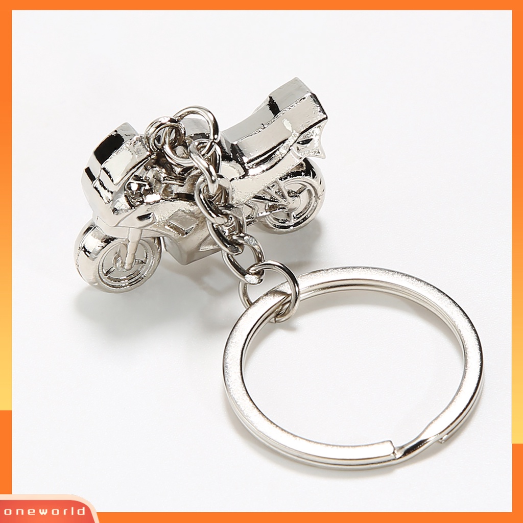 {oneworld} Pria Keyring Exquistie Hias Zinc Alloy Motor Keren Liontin Gantungan Kunci Untuk Pesta