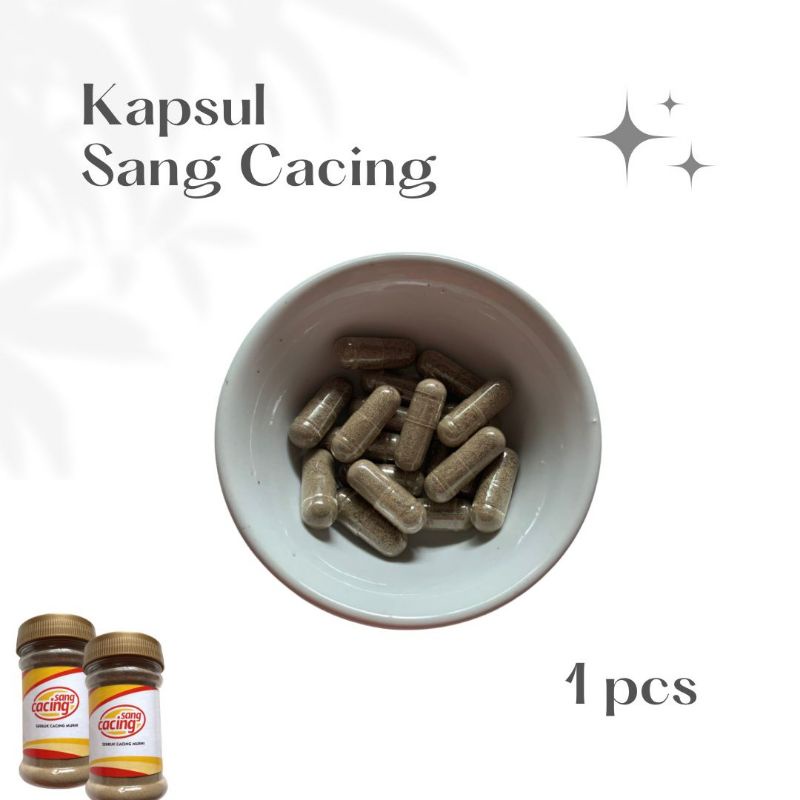 [1 PCS] Kapsul Bubuk Cacing Lumbricus Tepung Cacing Tanah 100% Murni