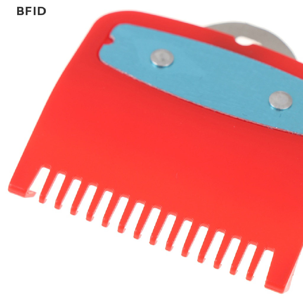 [BFID] 1.5+4.5mm Size Guide Comb Set Sisir Tempel Merah Dengan Penjepit Holder Metal [ID]