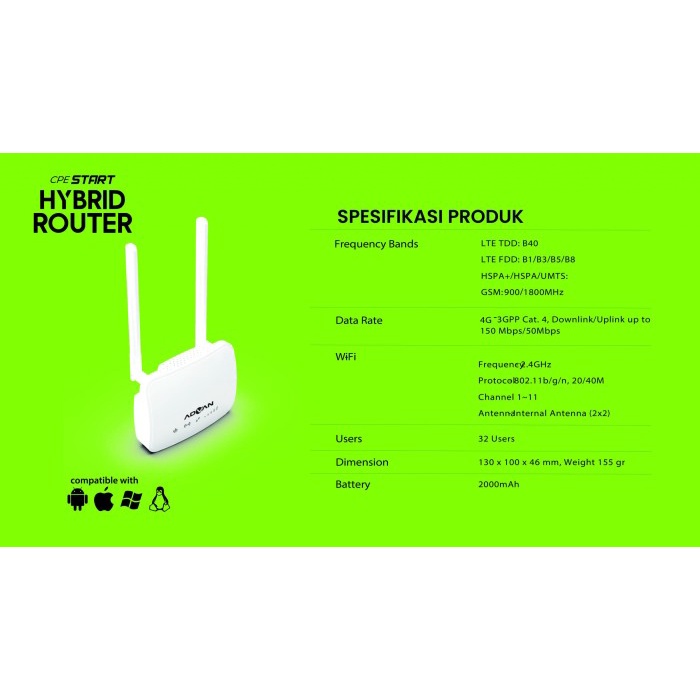 Advan Modem Hybrid XL Super User - Garansi Resmi