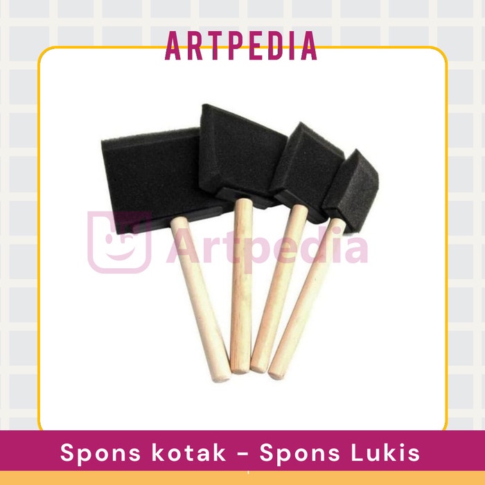 

Kulu V-Tec Foam Brush / Kuas Busa / Spons Kotak Set 4 - Sponge