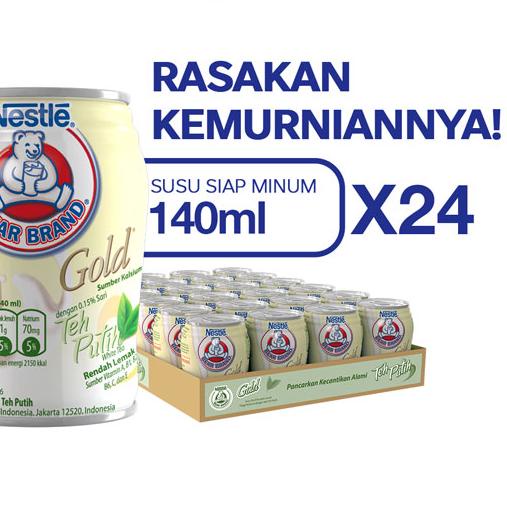 

Sale[KF7]-BEAR BRAND Susu Kaleng White Tea Susu Steril 140ml x 24 pcs