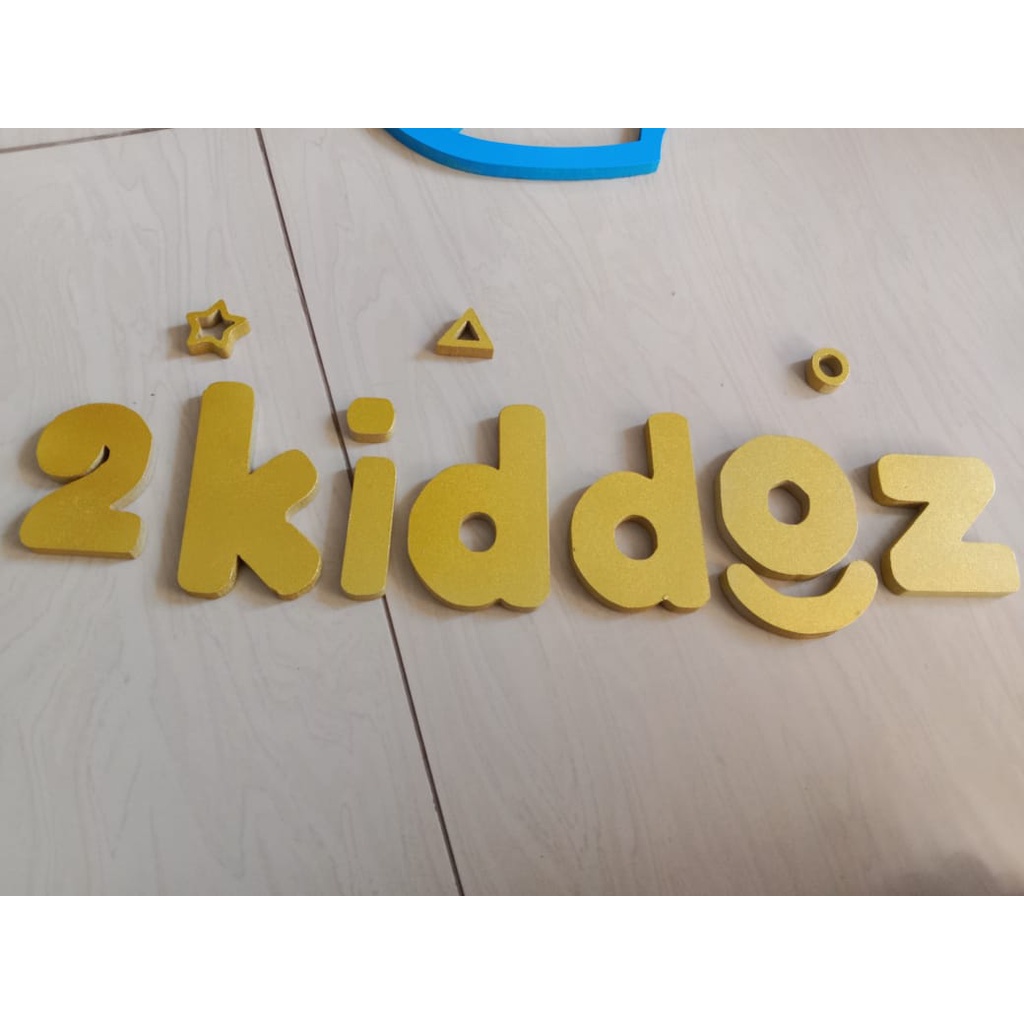 UKIRAN NAMA KAYU CUSTOM/TULISAN KAYU TIMBUL/HURUF KAYU TIMBUL SHABBY AESTHETIC