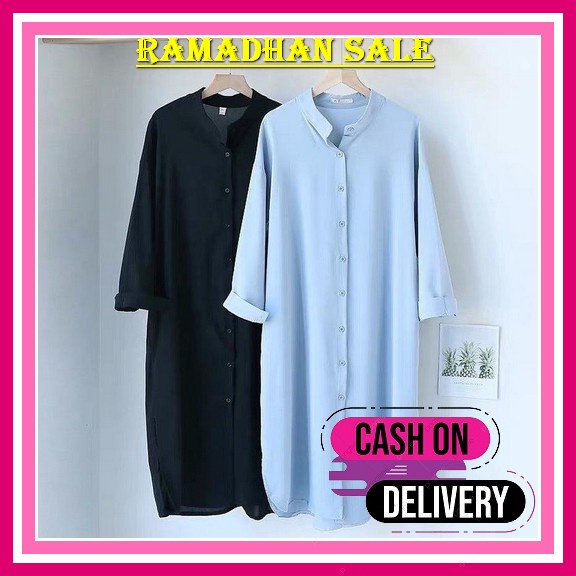 Tunik Dior Silky Import, Tunik Silky Terbaru Beseller Tanah Abang, Tunik Sragaman Diana Cod  Ailen L