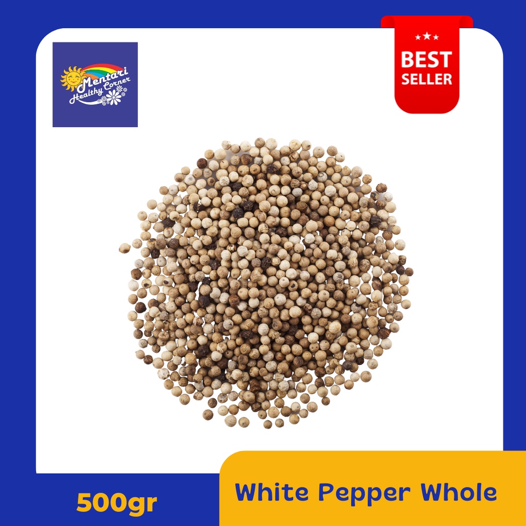 

Lada Putih Utuh Bangka 500gr / White Pepper Whole 500gr