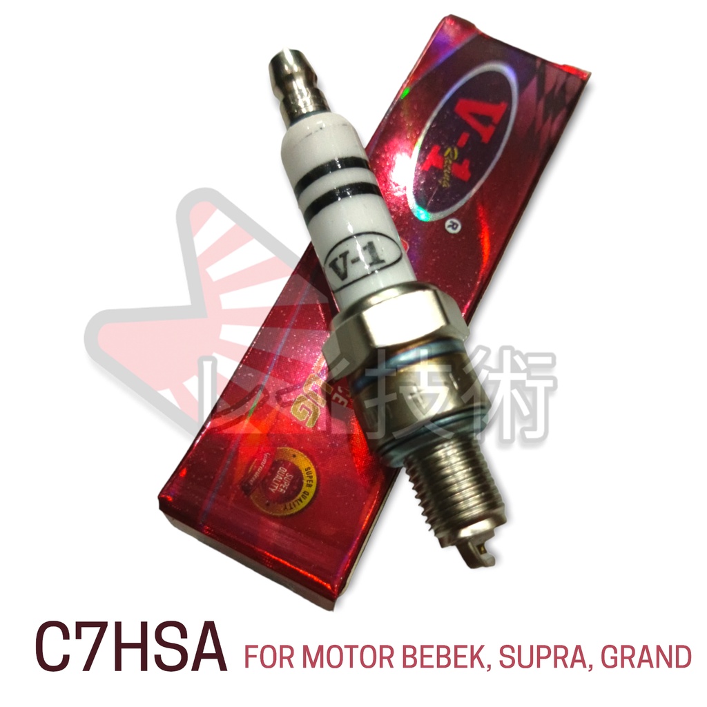 Busi motor C7HSA V-1 Racing / Busi Motor Bebek Supra,Gand