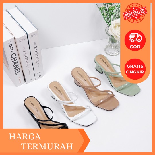 Fd High Heels Wanita 9Cm Sepatu Hak Tinggi Kasual Heels Import Korean Style Hi-039 Sandal Heels Wani