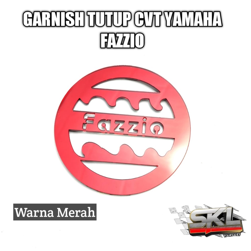 Yamaha fazzio 125 cvt cover garnish  garnis tutup cvt fazio