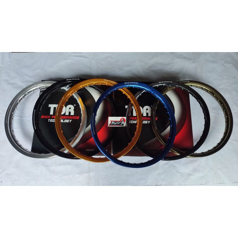 VELG TDR WX 140 160 185 215 RING 17 GOLD SILVER HITAM BIRU TITANIUM GREY TITANIUM BROWN