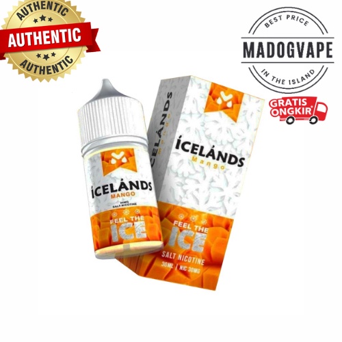 Liquid Saltnic Icelands Mango 30ml | Icelands Mangga 30ml