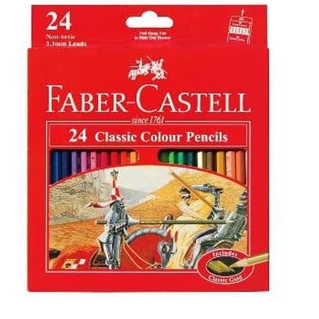 

New케 Pensil Warna Faber-Castell 24 Classic Colour Pencils ()