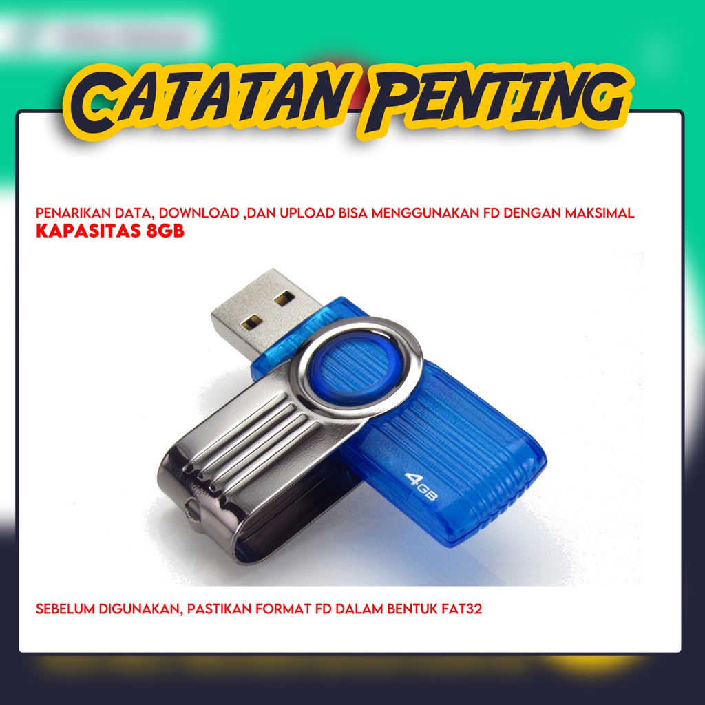 Mesin Absensi Sidik Jari | Fingerprint | ICON 16 | Mesin Absen SSR | Penarikan dengan USB | Tanpa Software | Plug n Play