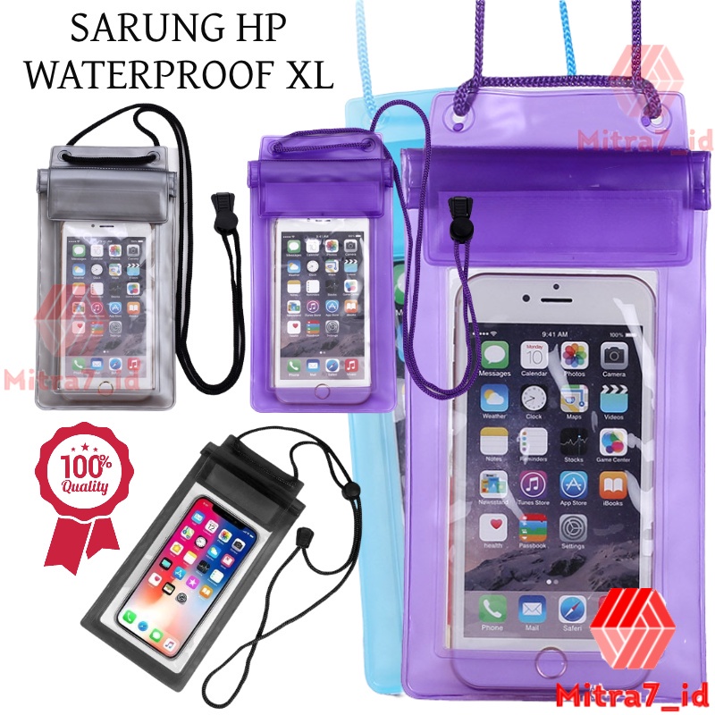 [M7] Universal Waterproof Case HP - Sarung Handphone Anti Air Water Proof