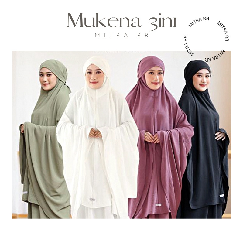 Mukena Dewasa French 3 in 1 Crinckle Airflow Traveling / Mukena Terbaru 2023 Mukena Lesty