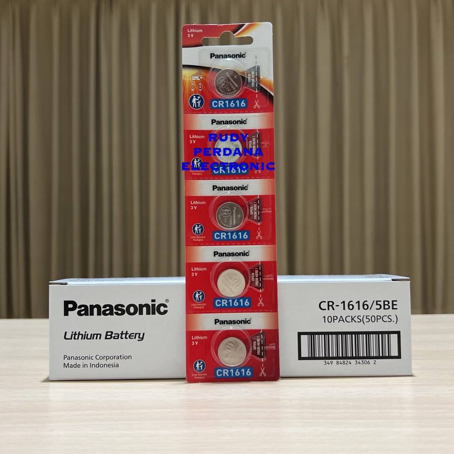 BATTERY LITHIUM 3 VOLT BATERAI COIN KANCING CR1616 CR-1616 PANASONIC