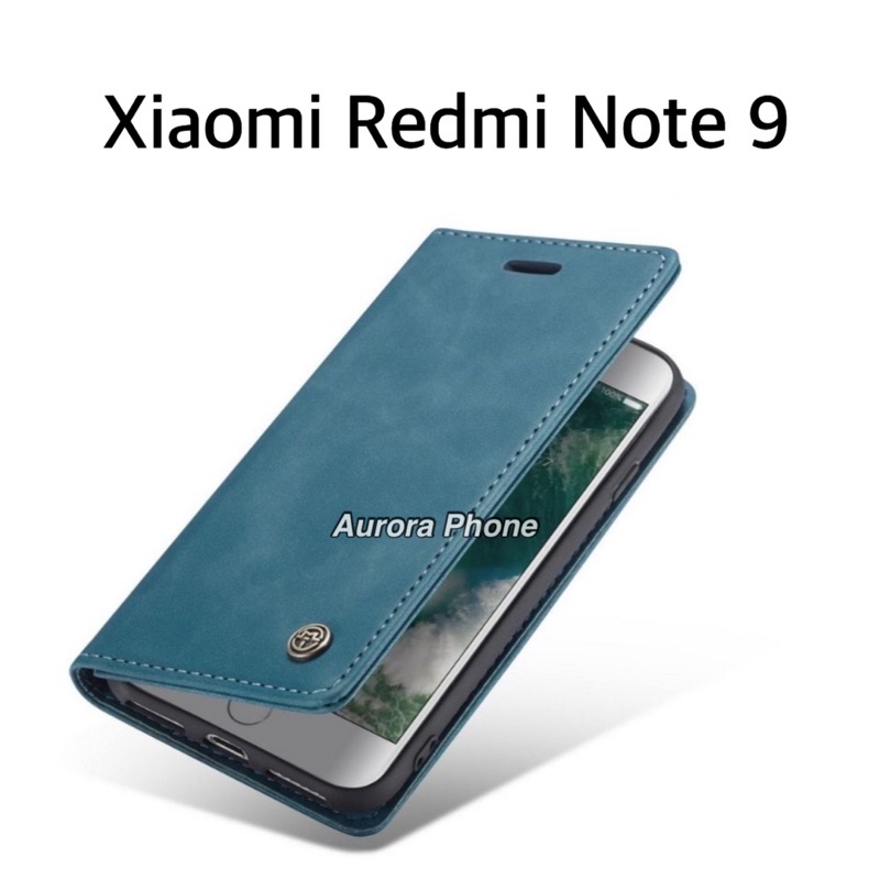 Caseme Redmi Note 9 Leather Case Flip Case Redmi Note 9 Caseme Original
