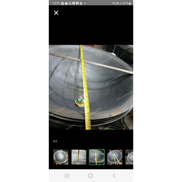 kuali besi cor 30 in tanpa kuping wajan cor besi 75 cm kenceng cor besi