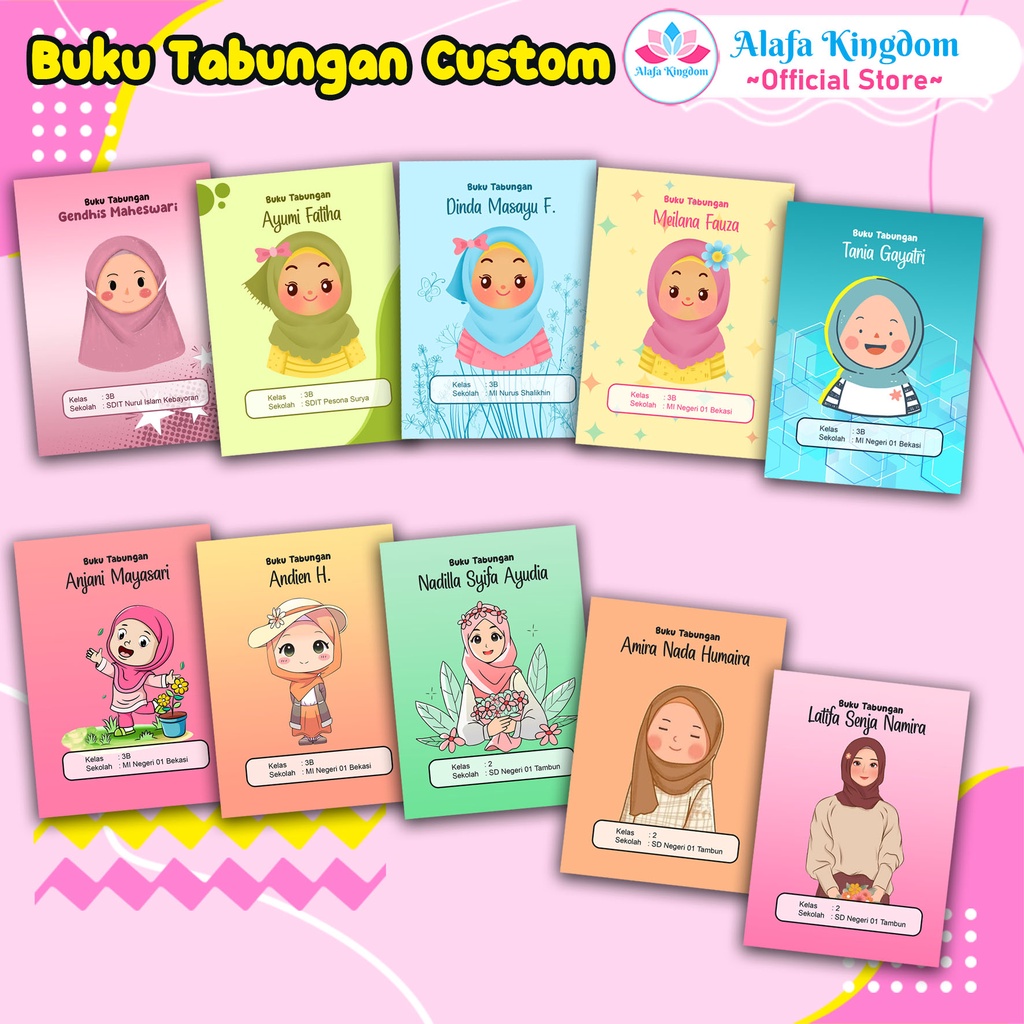 

Alafakingdom Buku Tabungan Custom Kode 021-030