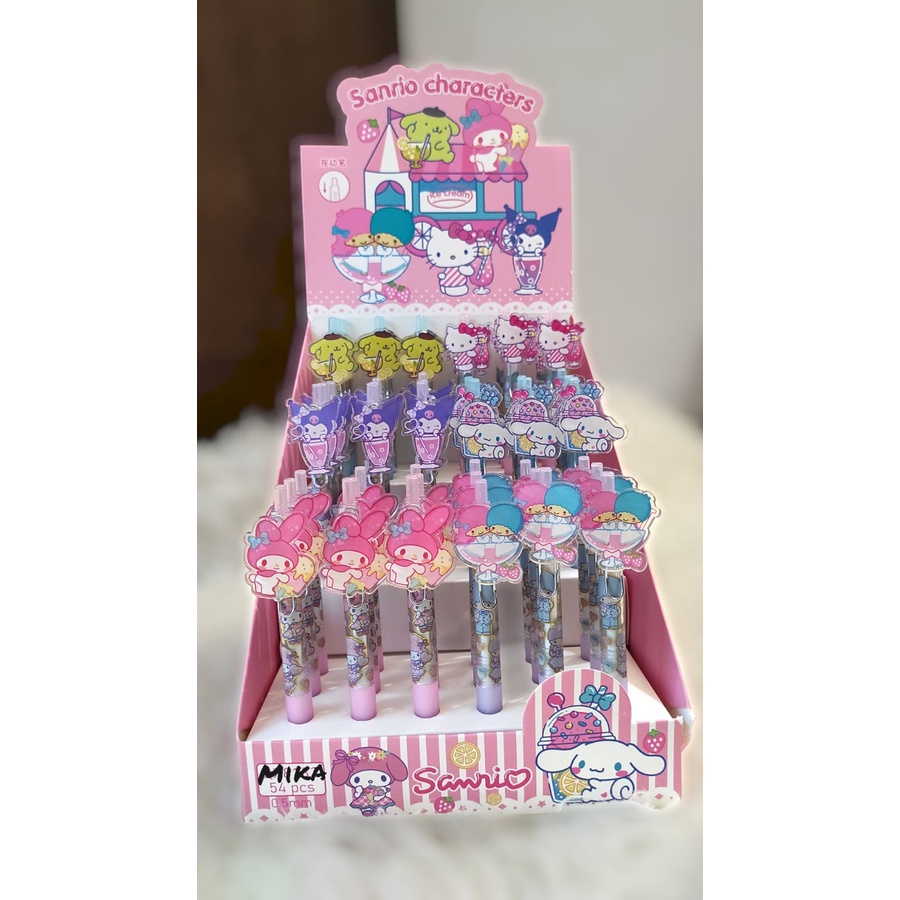 PULPEN PULLPEN PULPENN MIKA HELLOKITTY PEN SANRIO PEN LUCU ATK PULPEN SANRIO KUROMI POMPOMPURIN CINNAMOROLL MY MELODY HELLO KITTY PULPEN HK @banyak