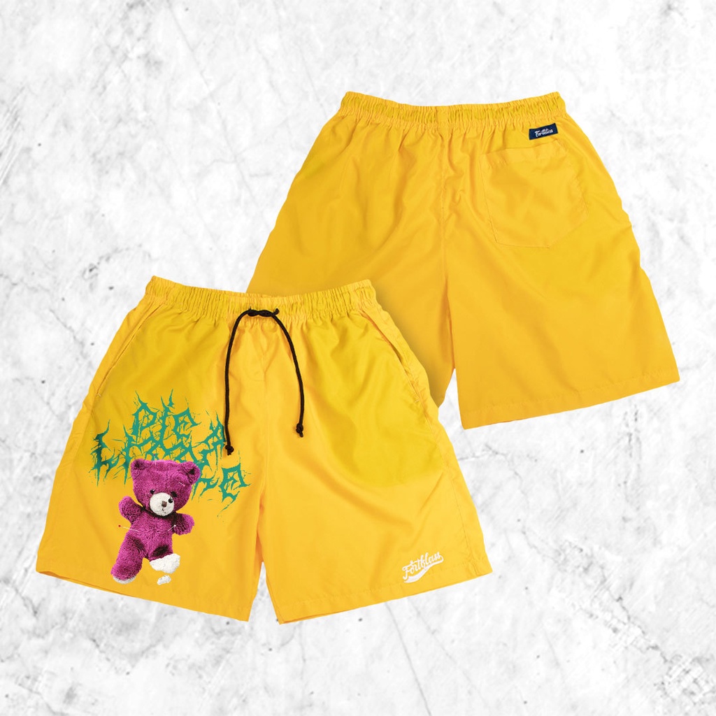 FORTGLASS Boxer BEAR LITTLE Celana Pendek Pria Dewasa Kolor Cowok Santai Parasut