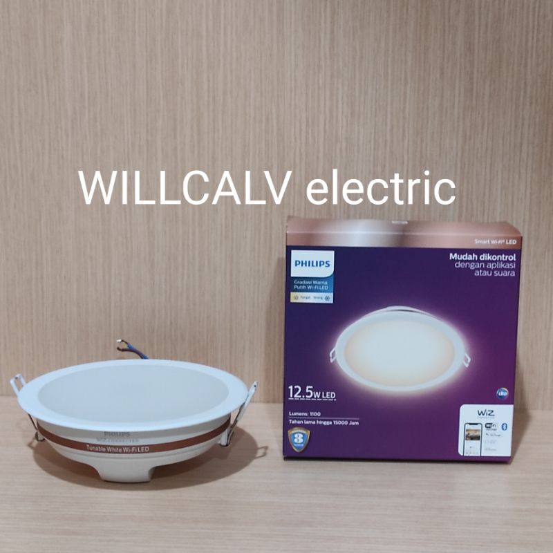 Lampu Philips Downlight led smart wifi 12,5 W Tunable white TW kuning putih