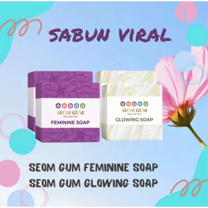 ❤️ SEOM GUM ❤️ SABUN SEOM GUM GLOWING SOAP ORIGINAL | SEOM GUM FEMININE SOAP BPOM Pemutih Wajah Alami Original Kecantikan Wajah Glowing - Keluarga id