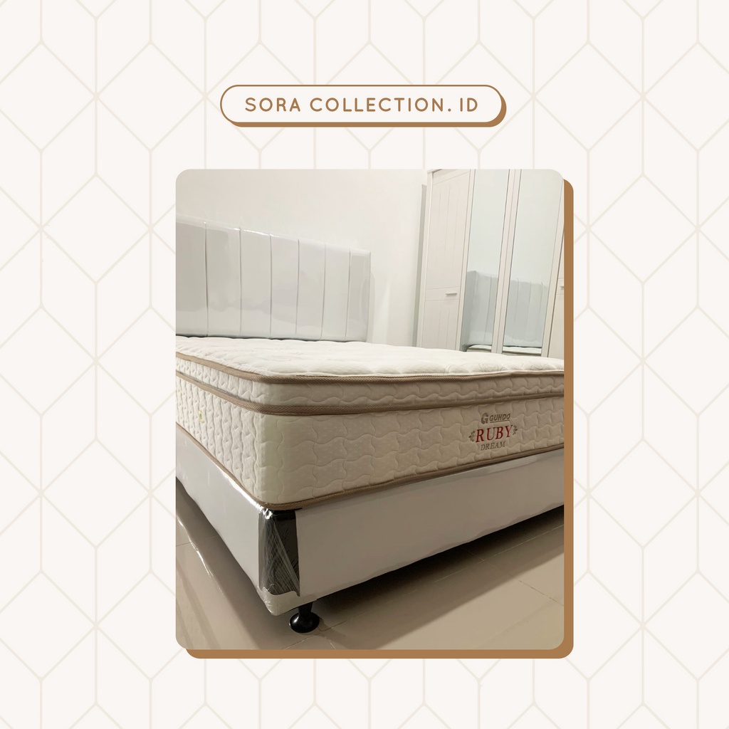 Guhdo Springbed Ruby Dream Latex Uk 160x200 cm + Divan Laci Full Set