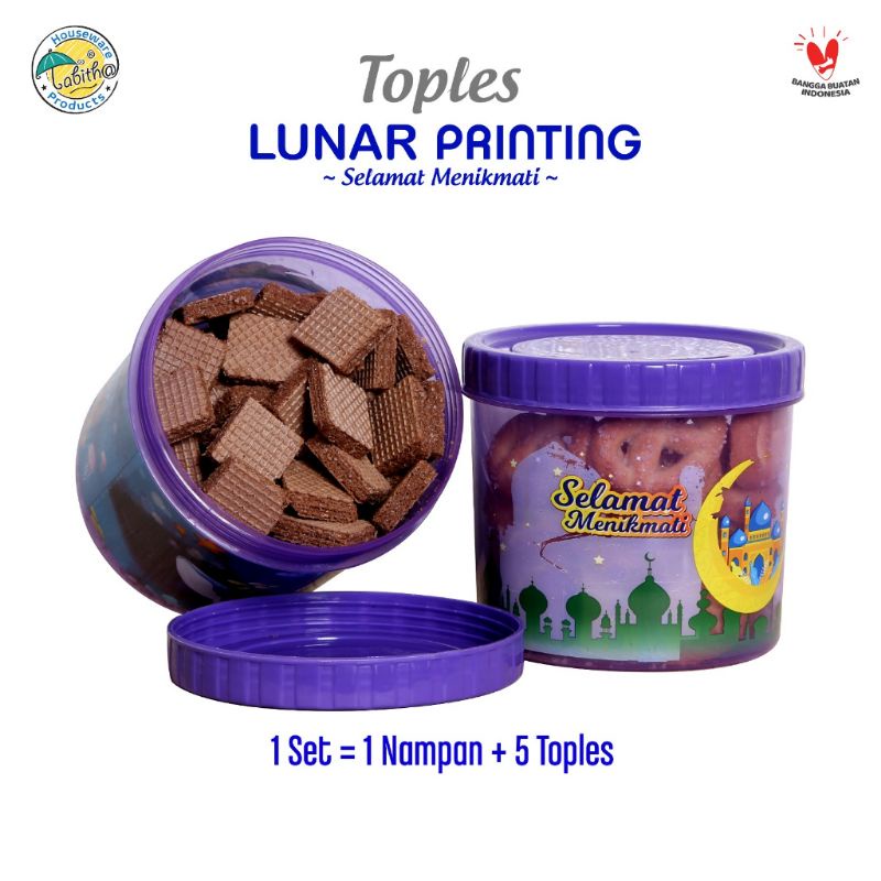 Calista Toples Kue Nampan Jumbo 7IN1 Toples Nampan Lebaran Toples Kue kering Toples Nastar Toples set nampan murah TONAM