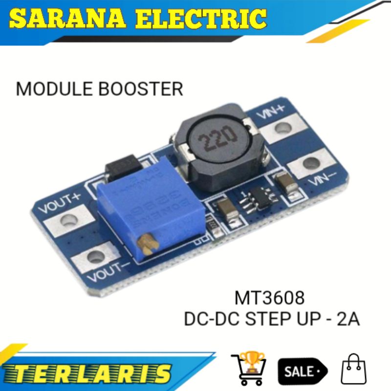 MT3608 DC-DC 2A STEP UP BOOST CONVERTER MODULE  mt3608 DC DC 2a