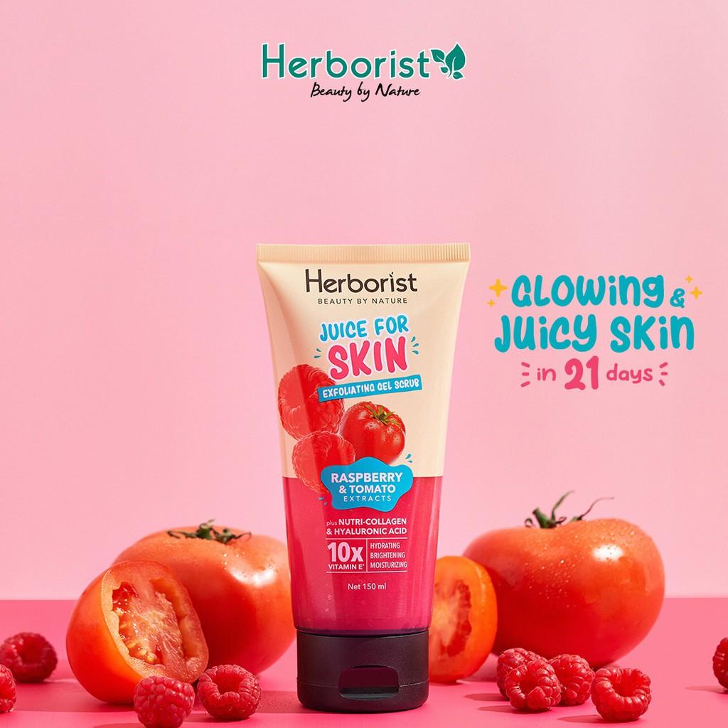 Jual Herborist Juice For Skin Exfoliating Gel Scrub 150ml COD Shopee Indonesia