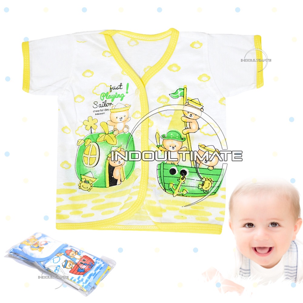 1Pcs Atasan Baju Bayi Lengan pendek BCS-61 Pakaian Bayi Baju Atasan Anak Laki Laki Perempuan Perlengkapan Bayi Baju Bayi Baru Lahir