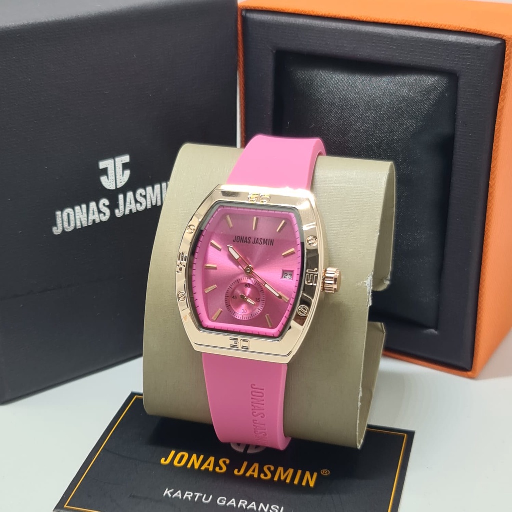 Jam Tangan Wanita Analog Jonas Jasmin 2227 Rubber Original