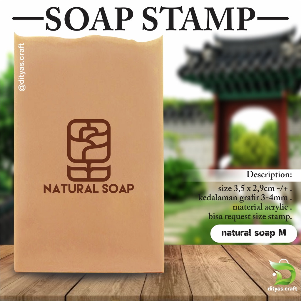 

soap stamp / stempel sabun / natural soap M