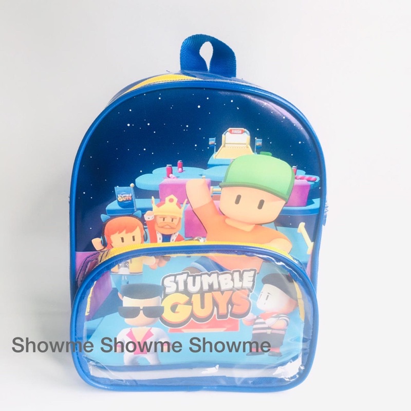 SHOWME TAS RANSEL ANAK SEKOLAH / MIKA PREMIUM /LUNCH BAG / BINGKISAN / ULANG TAHUN / TAS BOTOL SUSU / TAS BABY / TRAVEL BAGS / TAS MIKA / GOODIE BAG STUMBLE GUYS BLUE GAME ONLINE VIRAL