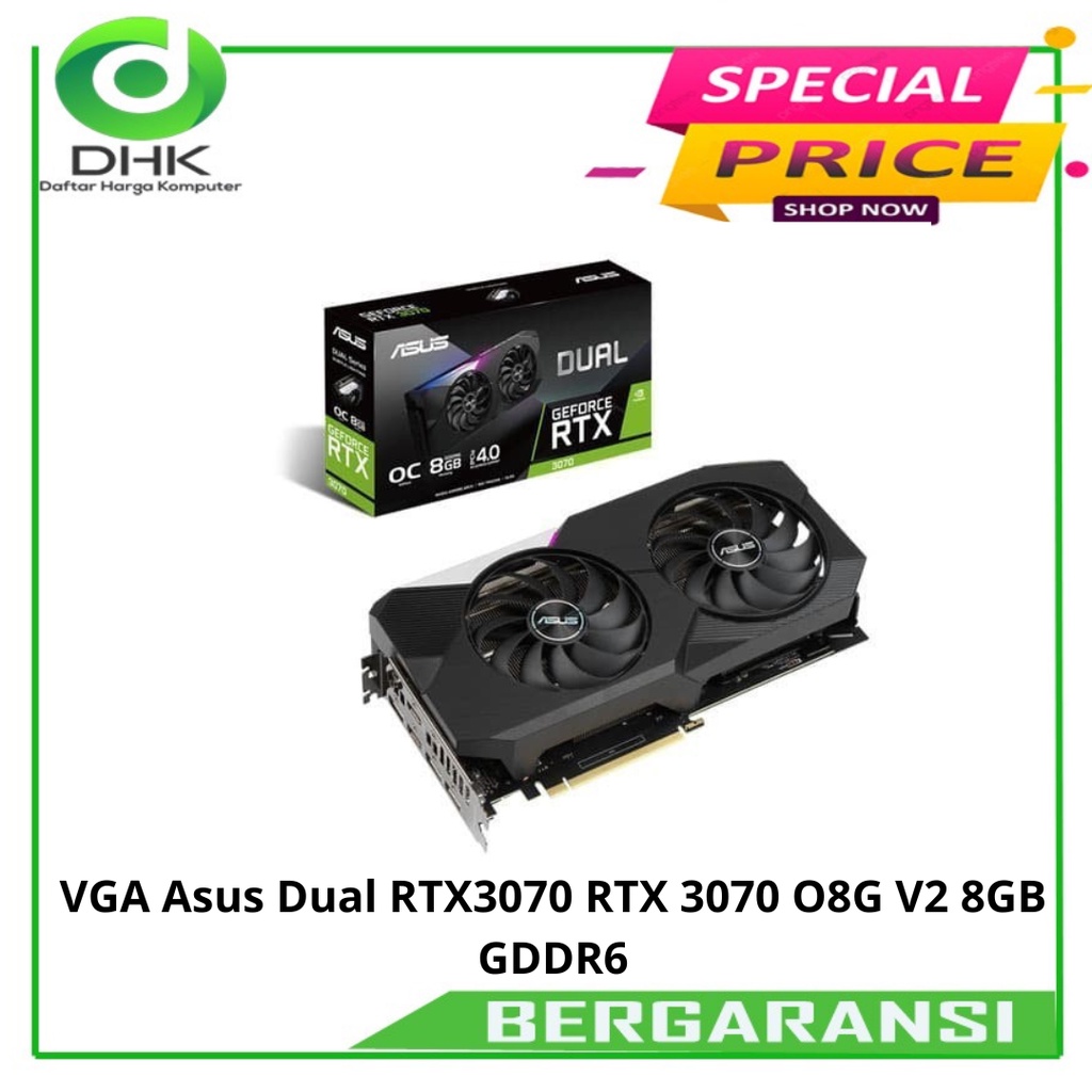 VGA Asus Dual RTX3070 RTX 3070 O8G V2 8GB GDDR6